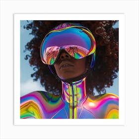 Rainbow Woman Art Print