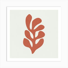 Matisse - Coral Leaf 01 Art Print