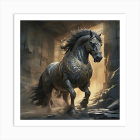 The Powerful Stallion Art Print