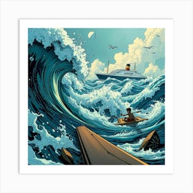 The storm Art Print