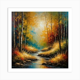 Autumn In The Forest 3 Art Print