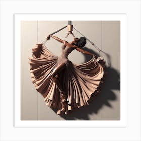 Dancer On A Swing Art Print