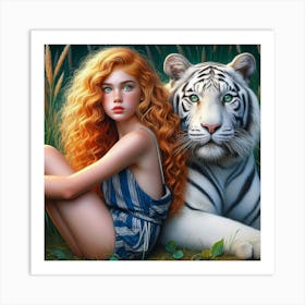 White Tiger 43 Art Print