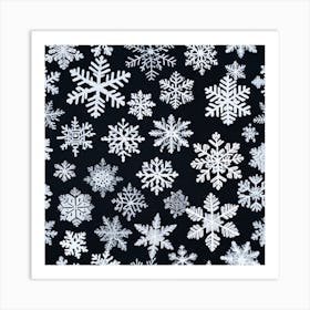 Snowflakes 8 Art Print