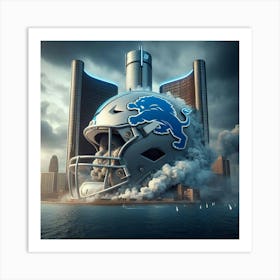 Detroit Lions 2 Art Print