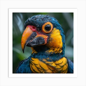 Blue And Yellow Parrot Art Print