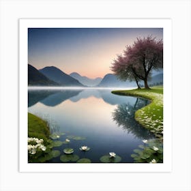 Lily Pond 7 Art Print