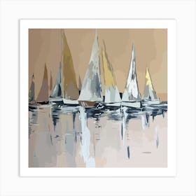 Sailboats Art Print