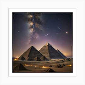 Egyptian Pyramids Art Print