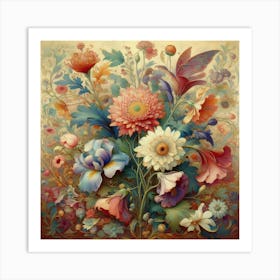 Flowers In A Vase 15 Art Print