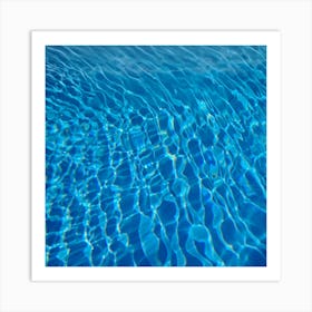 Blue Water In A Pool Art Print