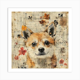 Corgi 4 Art Print