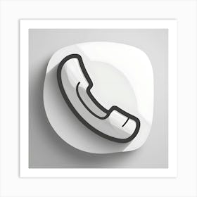 Telephone Icon 3 Art Print