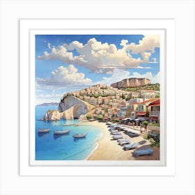 Greece Print Art Print