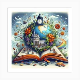 The Importance of Literature in Our Global Society and How it has Influenced and Shaped Our World Art Print