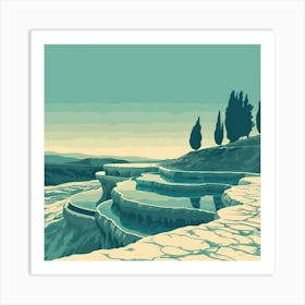 Turkish Hot Springs Art Print