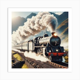 Steam Train Art Print