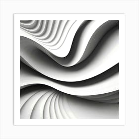 Abstract Wave Pattern Art Print