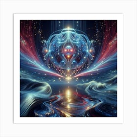 Harnessing Cosmic Energy: A Guide to Spiritual Awakening Art Print