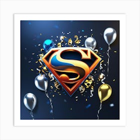 Leonardo Phoenix 10 A Stylized And Modernized Superman Logo Wi 3 Art Print