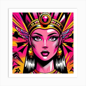 Pop Egyptian Lina Serene Art Print