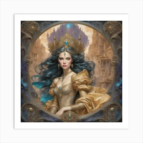 A princess in peril Art Print