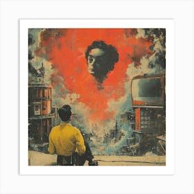 Man Looking At A City Art Print