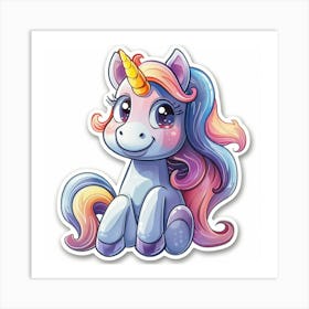 Unicorn Sticker 107 Art Print