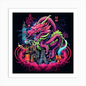 Dragon City Art Print