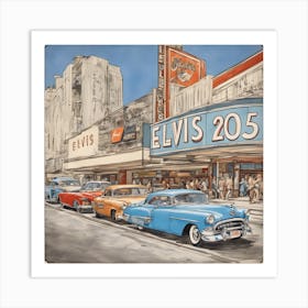 Elvis 250 Art Print