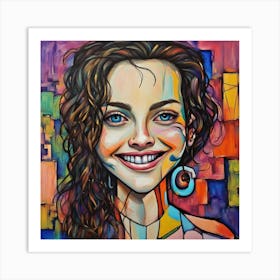 Happy Girl 1 Art Print