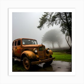 Old Rusty Car 1 Art Print