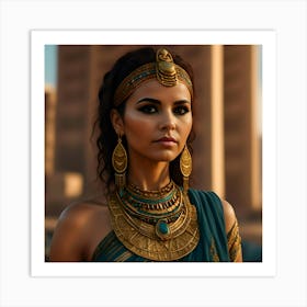 Beautiful Egyptian Woman Portrait Art Print