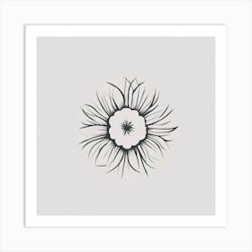 Flower Tattoo Design Art Print