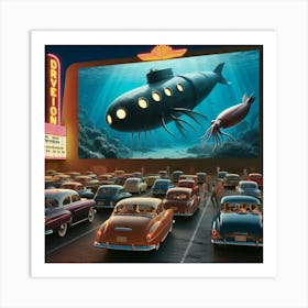 Submarine Movie Theater Art Print