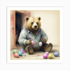 Easter Bear 2 Art Print