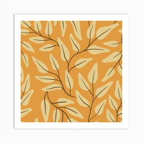 Abstract Leaf Pattern Art Print