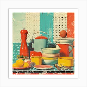 Vintage Kitchen 2 Art Print