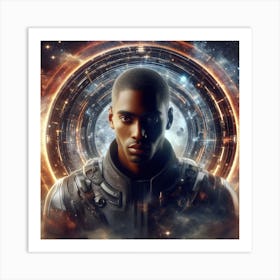 Man In Space Art Print