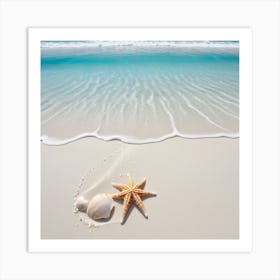 Starfish and her Friends On The Beach Art Print