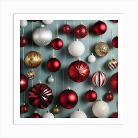 Christmas Ornaments 120 Art Print