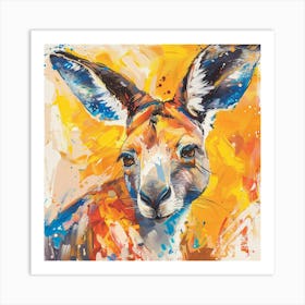 Kangaroo Painting Art Print