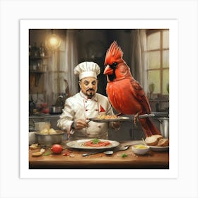 Cardinal Chef 5 Art Print