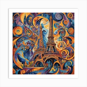 Paris Eiffel Tower Art Print