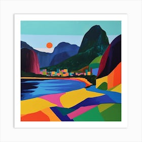 Abstract Travel Collection Rio De Janeiro Brazil 2 Art Print