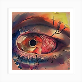 looking to my eyes Art Print