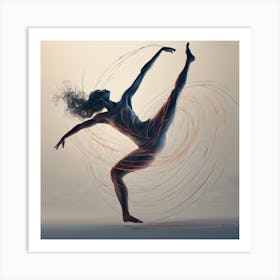 Dancer In Motion 3 Art Print