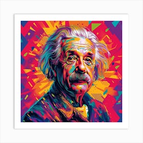 Albert Einstein 8 Art Print