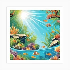 Under The Sea 4 Art Print