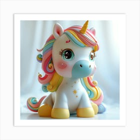 Unicorn Figurine 105 Art Print